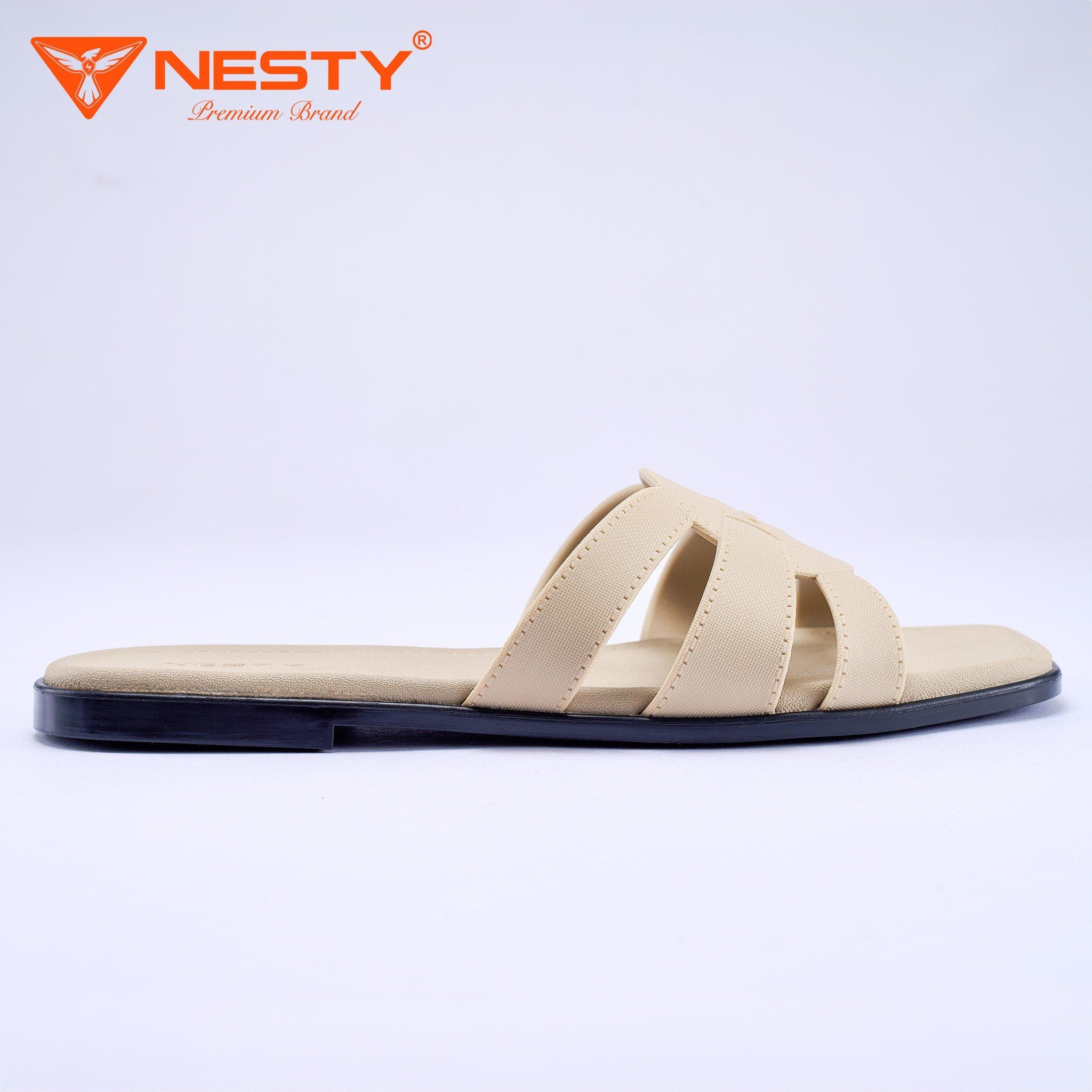 DÉP BỆT NỮ QUAI ĐAN TRÒN THỜI TRANG CAO CẤP THƯƠNG HIỆU NESTY MÃ NE34 - Ảnh 7