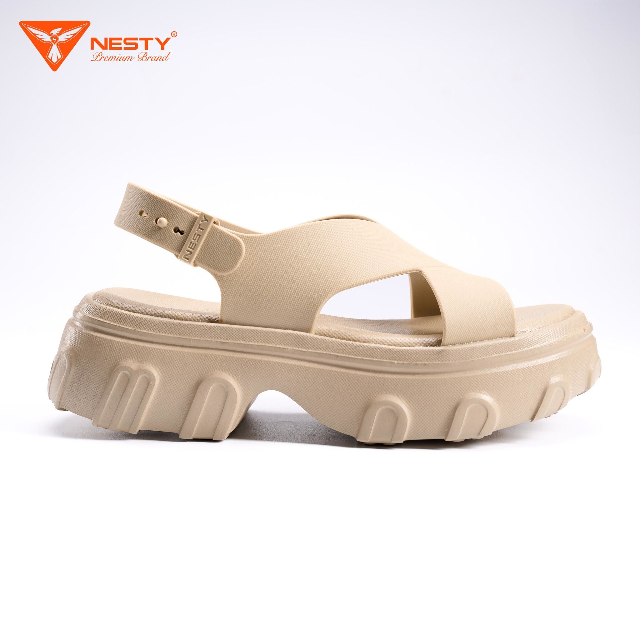 DÉP SANDAL ĐẾ CAO QUAI CHÉO CAO CẤP NHÃN HIỆU NESTY MÃ NE24 - Ảnh 8