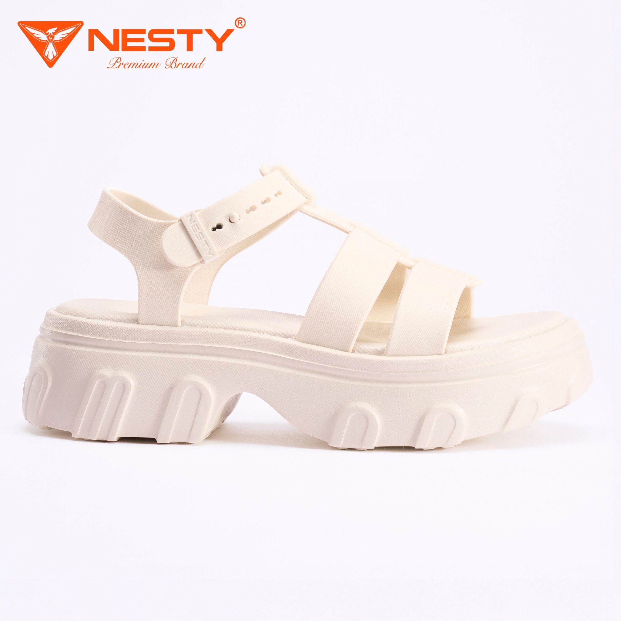 DÉP SANDAL ĐẾ CAO QUAI NGANG CAO CẤP THƯƠNG HIỆU NESTY MÃ NE31 - Ảnh 10