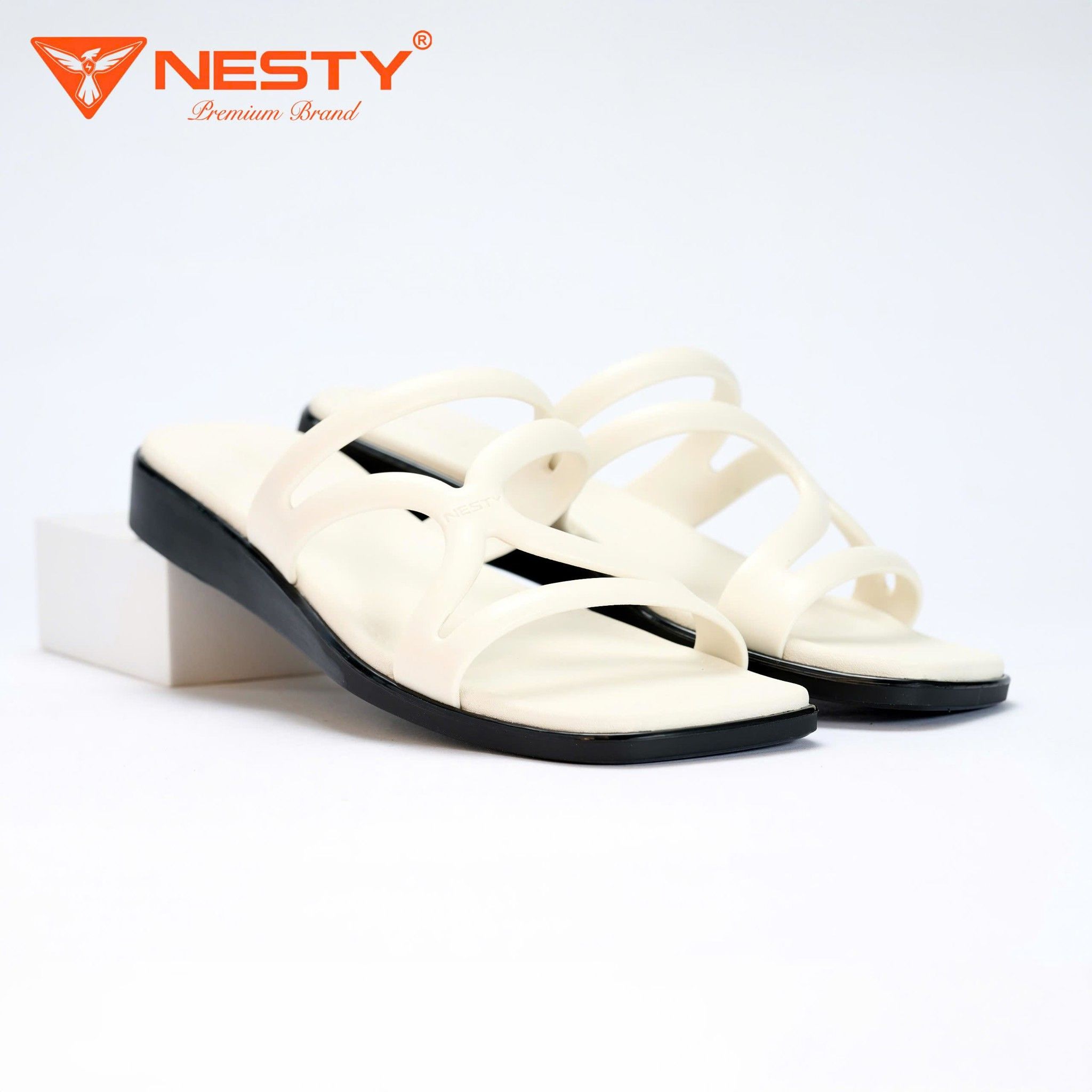 NESTY - Dép bệt quai xoắn cách điệu thanh lịch kiểu dáng trẻ trung đơn giản nổi bật cao 2cm| mã NE43 - Ảnh 3