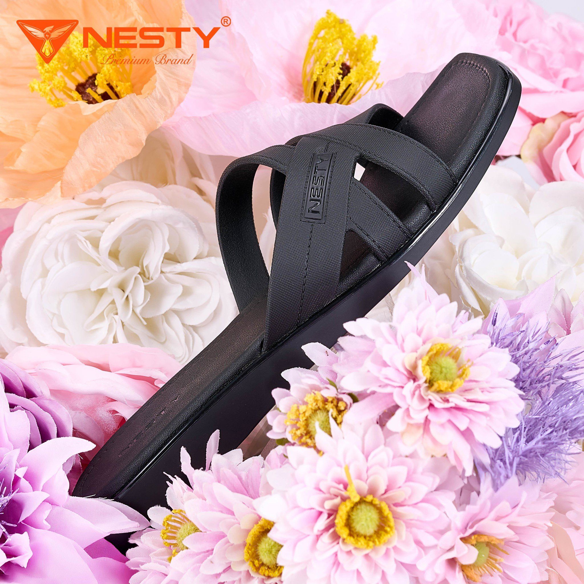 NESTY - Dép quai đan nữ kiểu dáng trẻ trung đơn giản nổi bật cao 2cm|mã NE42 - Ảnh 3