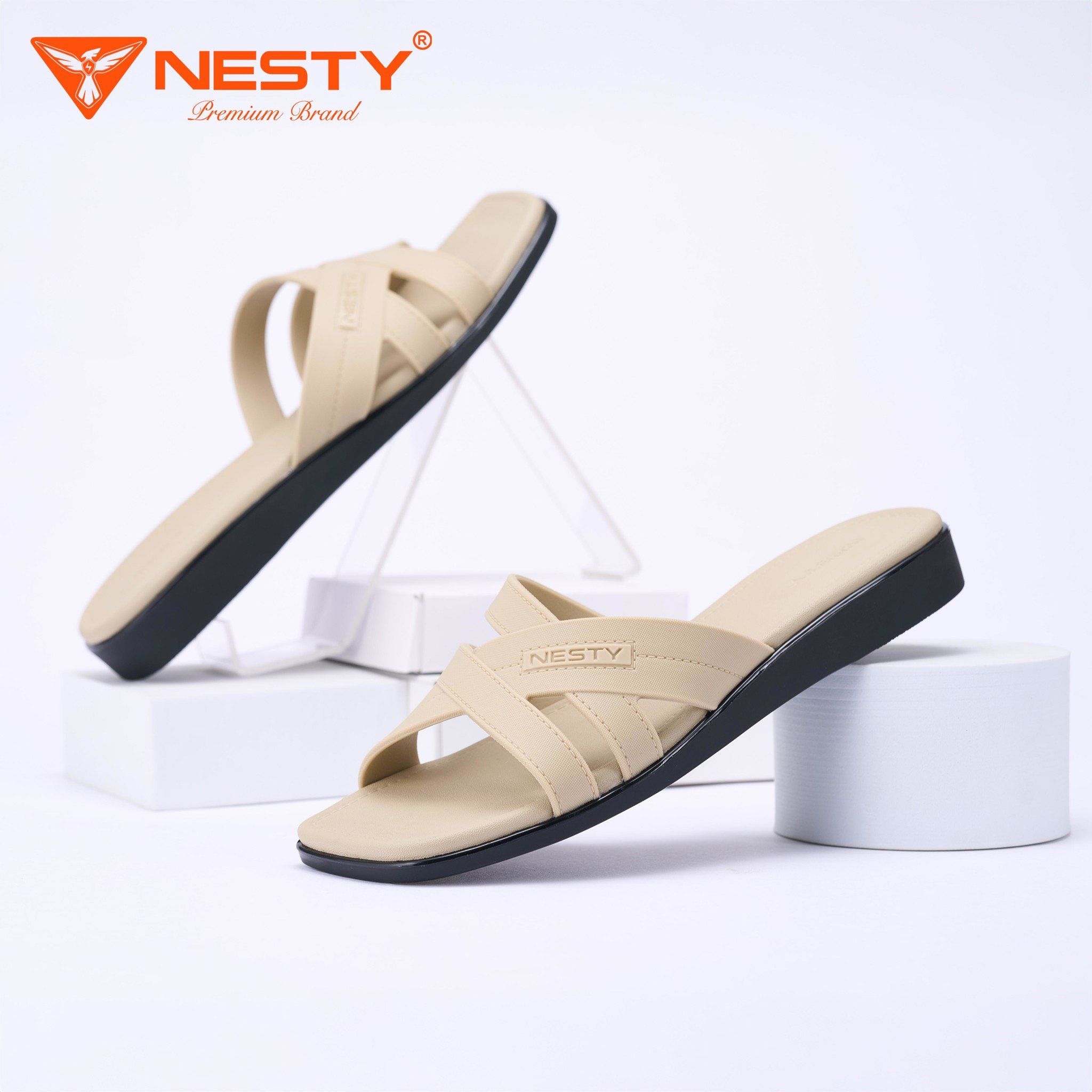 NESTY - Dép quai đan nữ kiểu dáng trẻ trung đơn giản nổi bật cao 2cm|mã NE42 - Ảnh 7